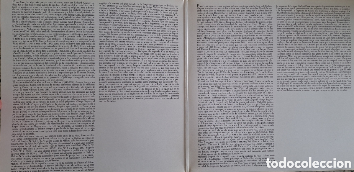 Discos de vinilo: Mephisto-Walzer 1-4. F. Liszt. - Foto 2