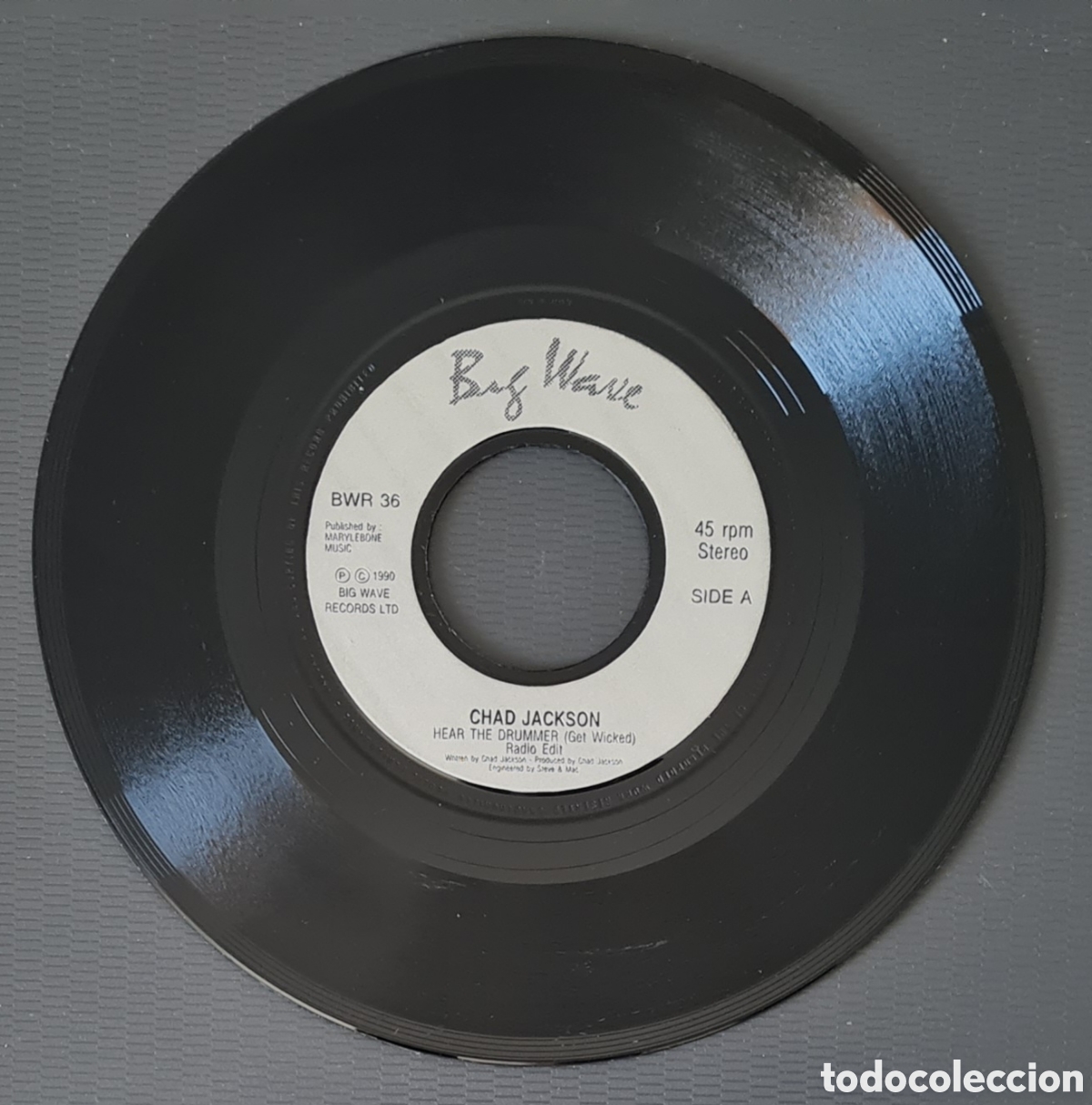 Discos de vinilo: SINGLE - CHAD JACKSON - HEAR THE DRUMMER (GET WICKED) 1990 UK - Foto 3