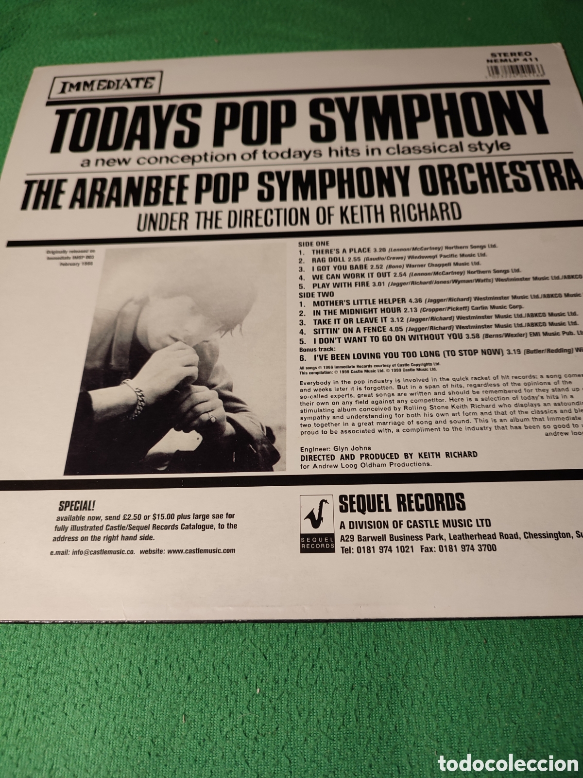 Discos de vinilo: The Aranbee Pop Symphony Orchestra - Todays pop - Foto 2
