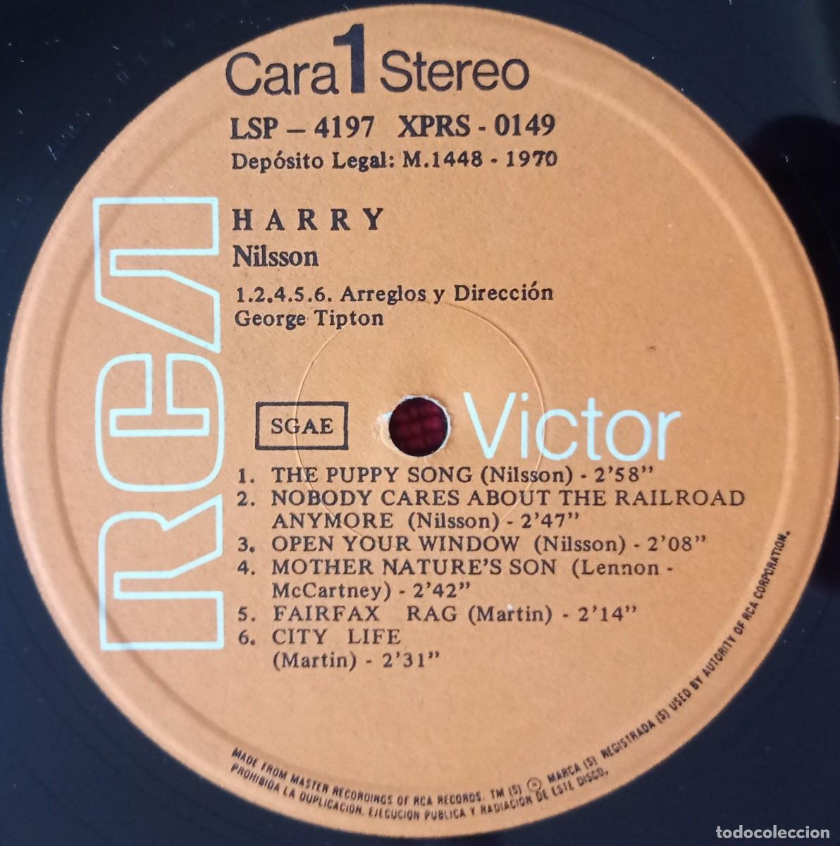 Discos de vinilo: HARRY NILSSON ** Harry ** VINILO LP ORIGINAL 1970 - Foto 3
