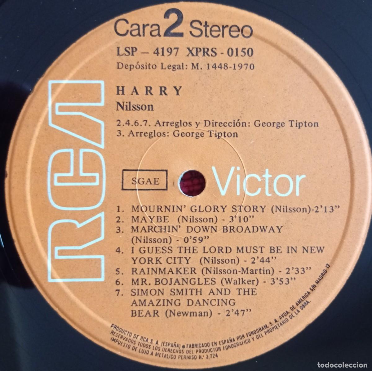 Discos de vinilo: HARRY NILSSON ** Harry ** VINILO LP ORIGINAL 1970 - Foto 4