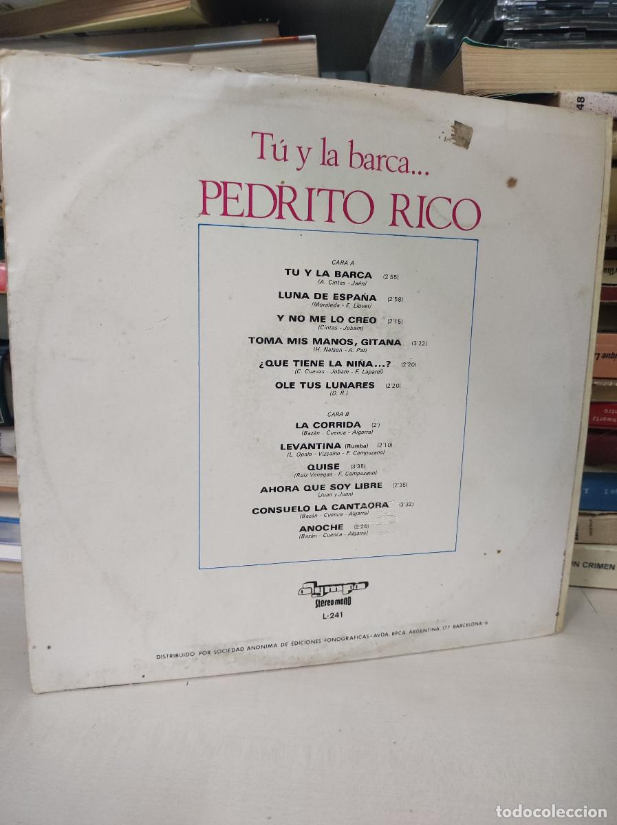 Discos de vinilo: Pedrito Rico &ndash; T&uacute; Y La Barca... - Foto 2