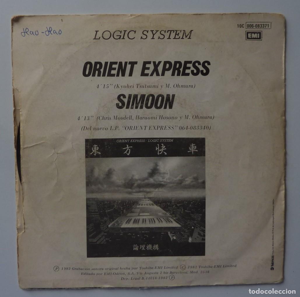 Discos de vinilo: LOGIC SYSTEM // ORIENT EXPRESS // 1982 // SINGLE - Foto 2