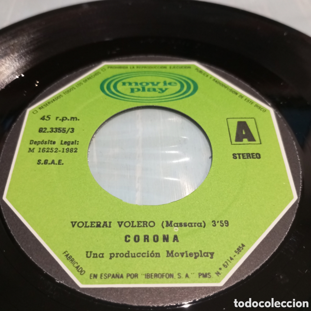 Discos de vinilo: CORONA - VOLERAI VOLERO - SINGLE - Foto 3