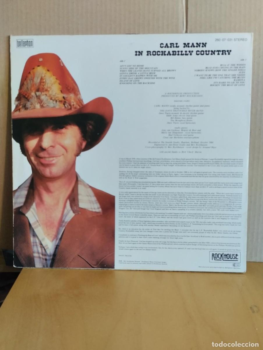 Discos de vinilo: CARL MANN ---- IN ROCKABILLY COUNTRY - Foto 2