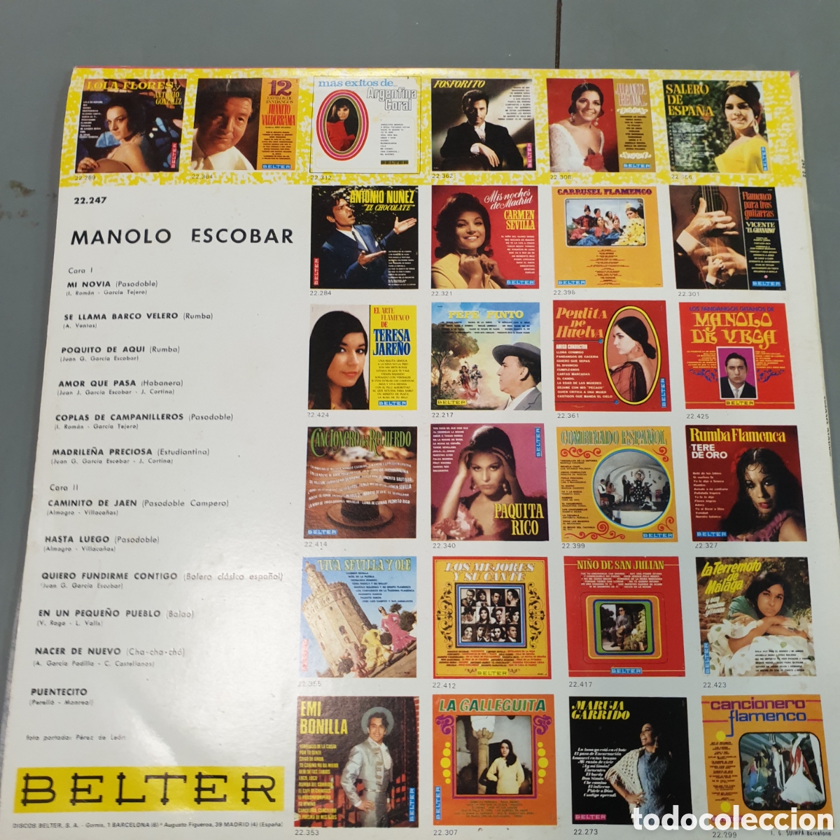 Discos de vinilo: LP MANOLO ESCOBAR - Foto 2