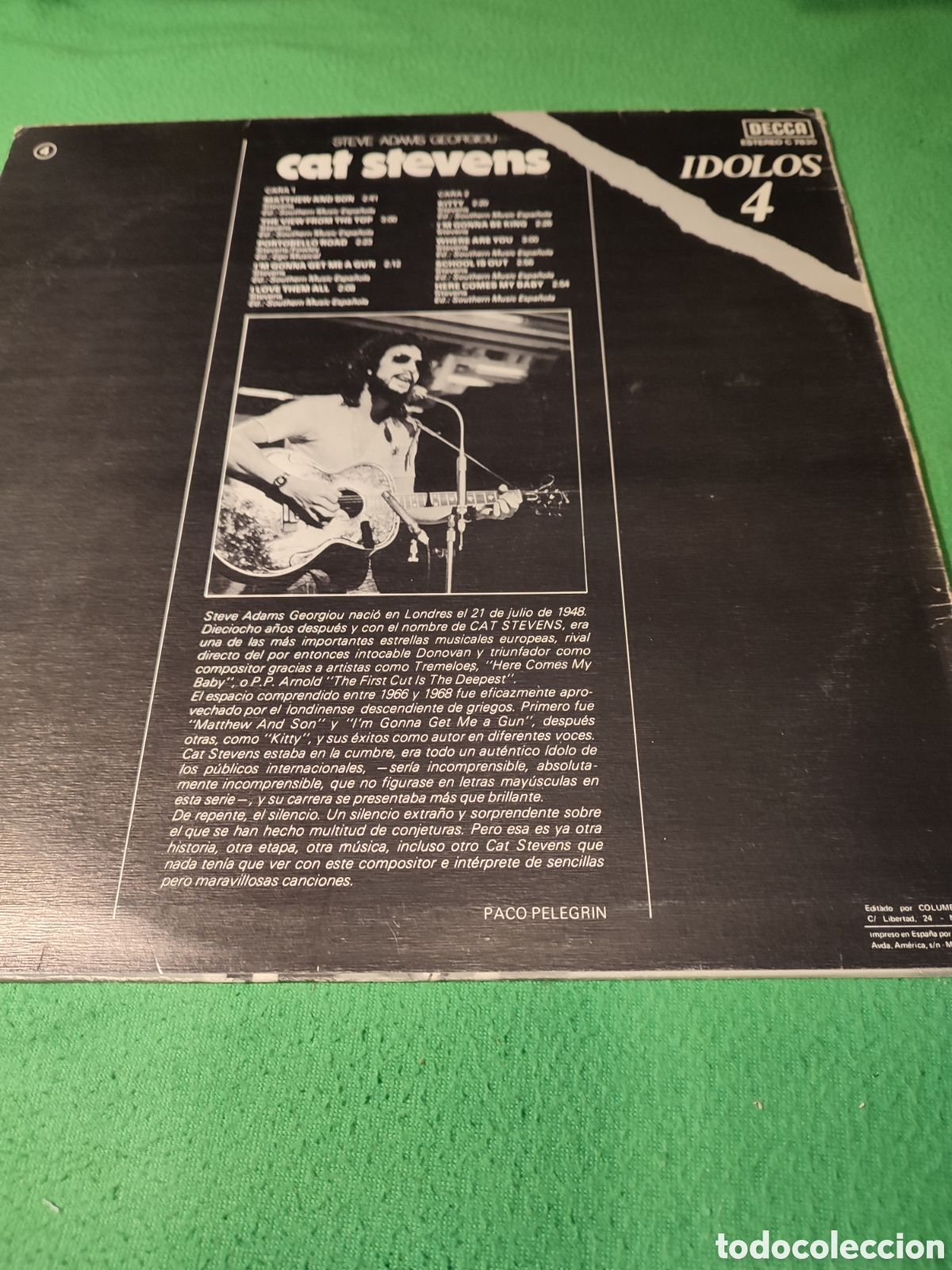 Discos de vinilo: Cat Stevens - &Iacute;dolos 4 - Foto 2