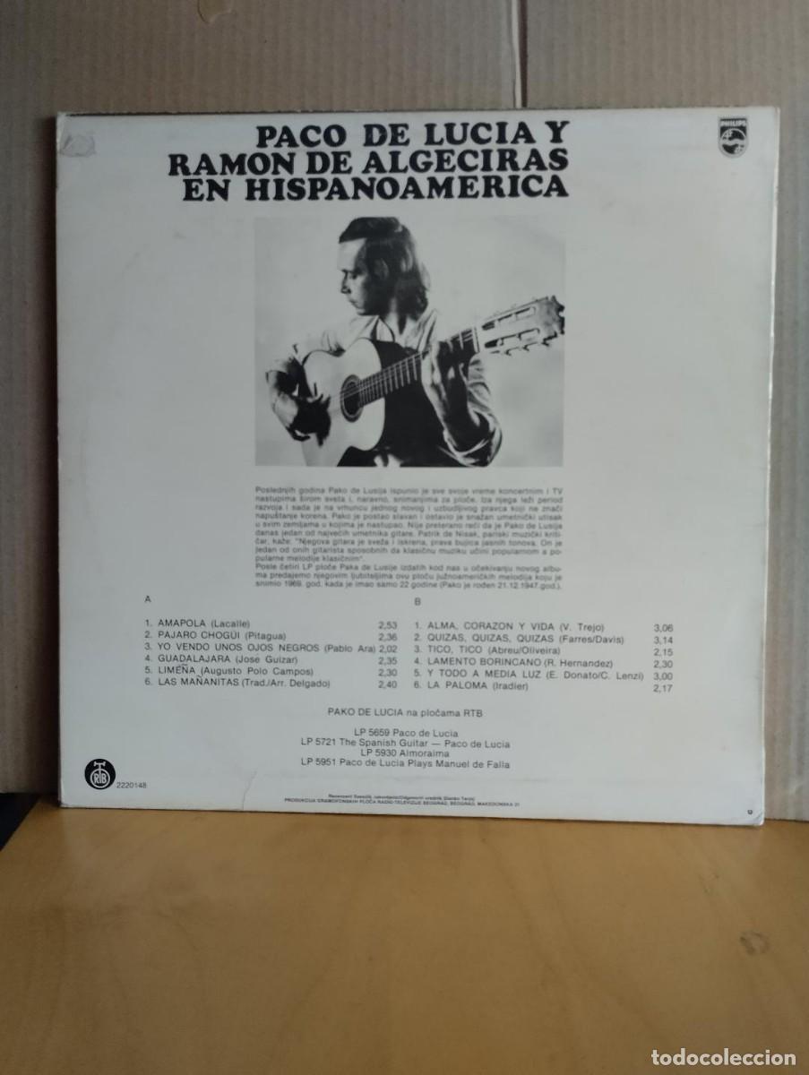 Discos de vinilo: PACO DE LUCIA Y RAMON DE ALGECIRAS----- EN HISPANOAMERCA - Foto 2