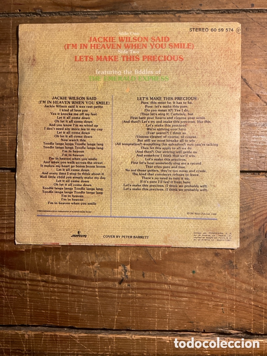 Discos de vinilo: Dexys Midnight Runners-Dijo Jackie Wilson - Foto 2