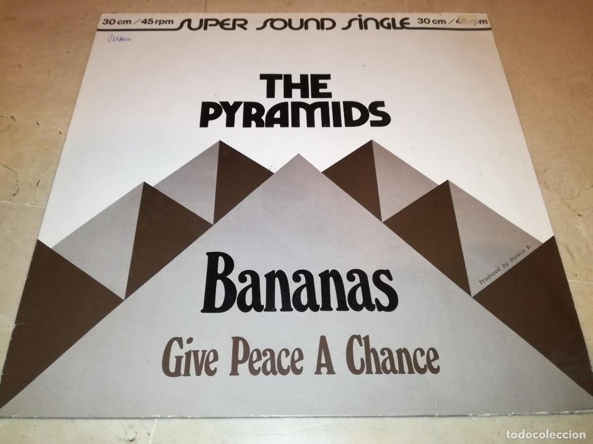 Discos de vinilo: THE PYRAMIDS-BANANAS-GIVE PEACE A CHANCE - Foto 1
