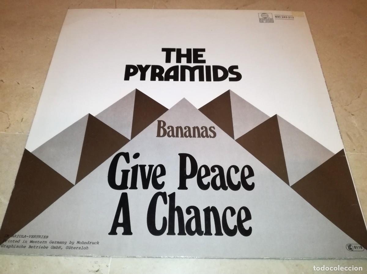 Discos de vinilo: THE PYRAMIDS-BANANAS-GIVE PEACE A CHANCE - Foto 2