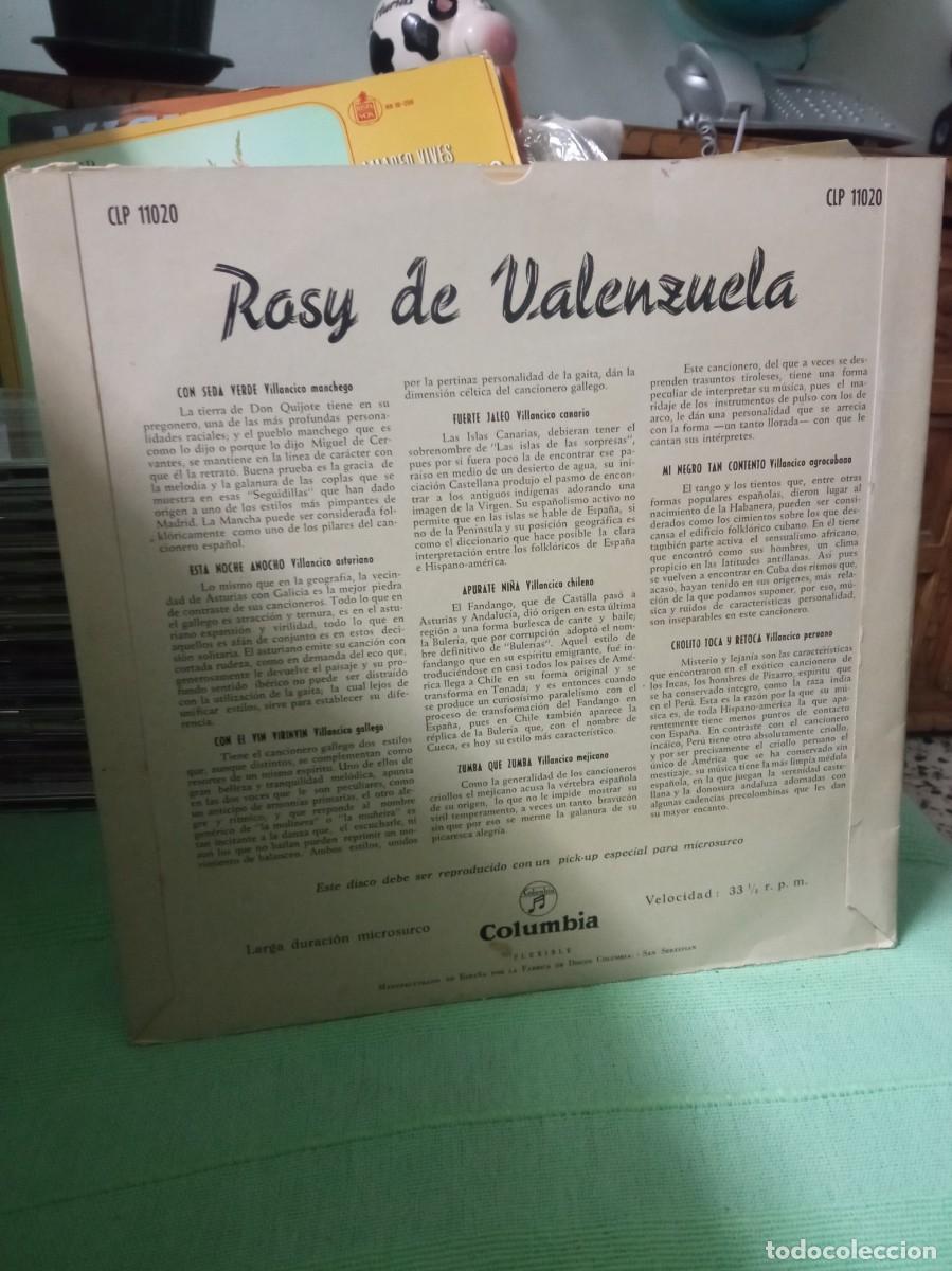Discos de vinilo: Canta Rosy de Valenzuela. - Foto 2