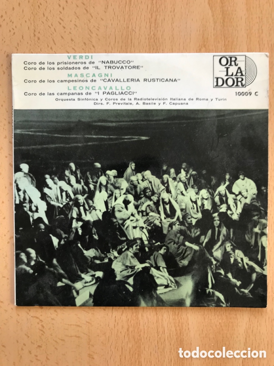Discos de vinilo: Single COROS DE OPERA de VERDI ; MASCAGNI Etc - Foto 1