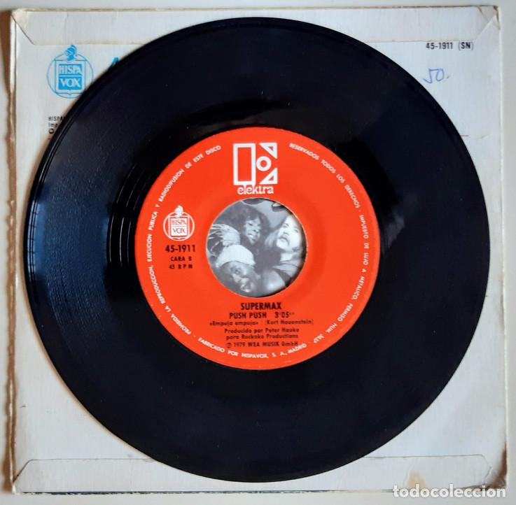 Discos de vinilo: Supermax. It ain&rsquo;t easy/ Push push. Elektra-Hispavox, Spain 1979 single - Foto 4