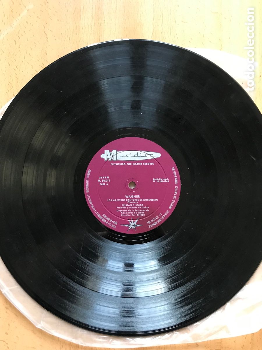 Discos de vinilo: LP WAGNER (Sin caratula) - Foto 2