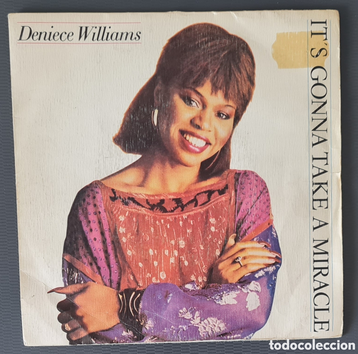 Discos de vinilo: SINGLE - DENIECE WILLIAMS - ITS GONNA TAKE A MIRACLE - 1982 - Foto 1