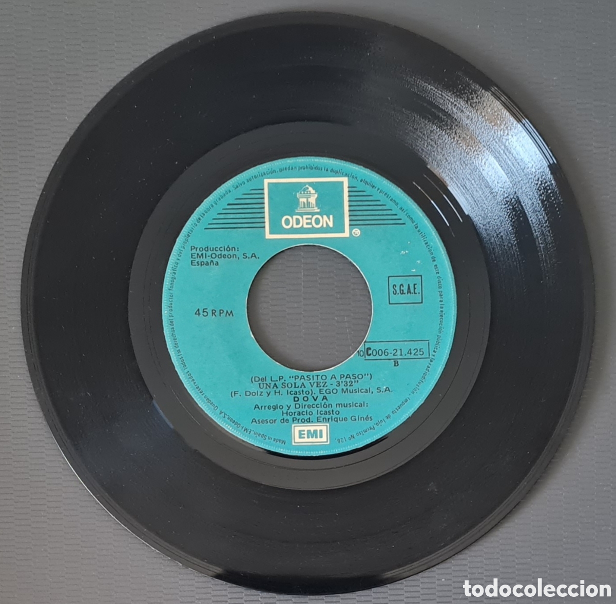 Discos de vinilo: SINGLE - DOVA - &iquest;QUE TIENE LA OTRA? 1977 - Foto 4