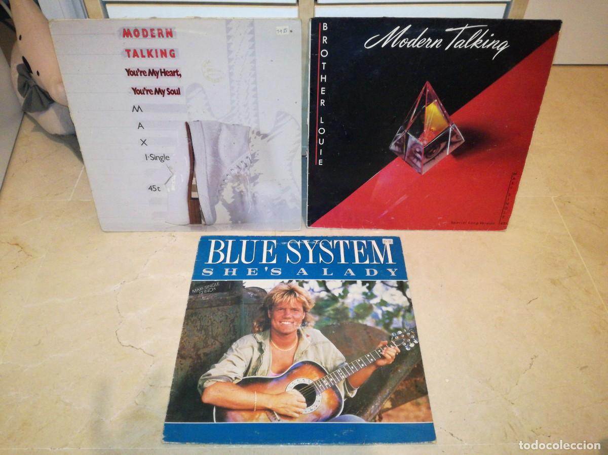 Discos de vinilo: LOTE DE 3 MAXIS SINGLE DE MODERN TALKING Y BLUE SYSTEM-EDICIONES ORIGINAL ESPA&Ntilde;OLAS - Foto 1