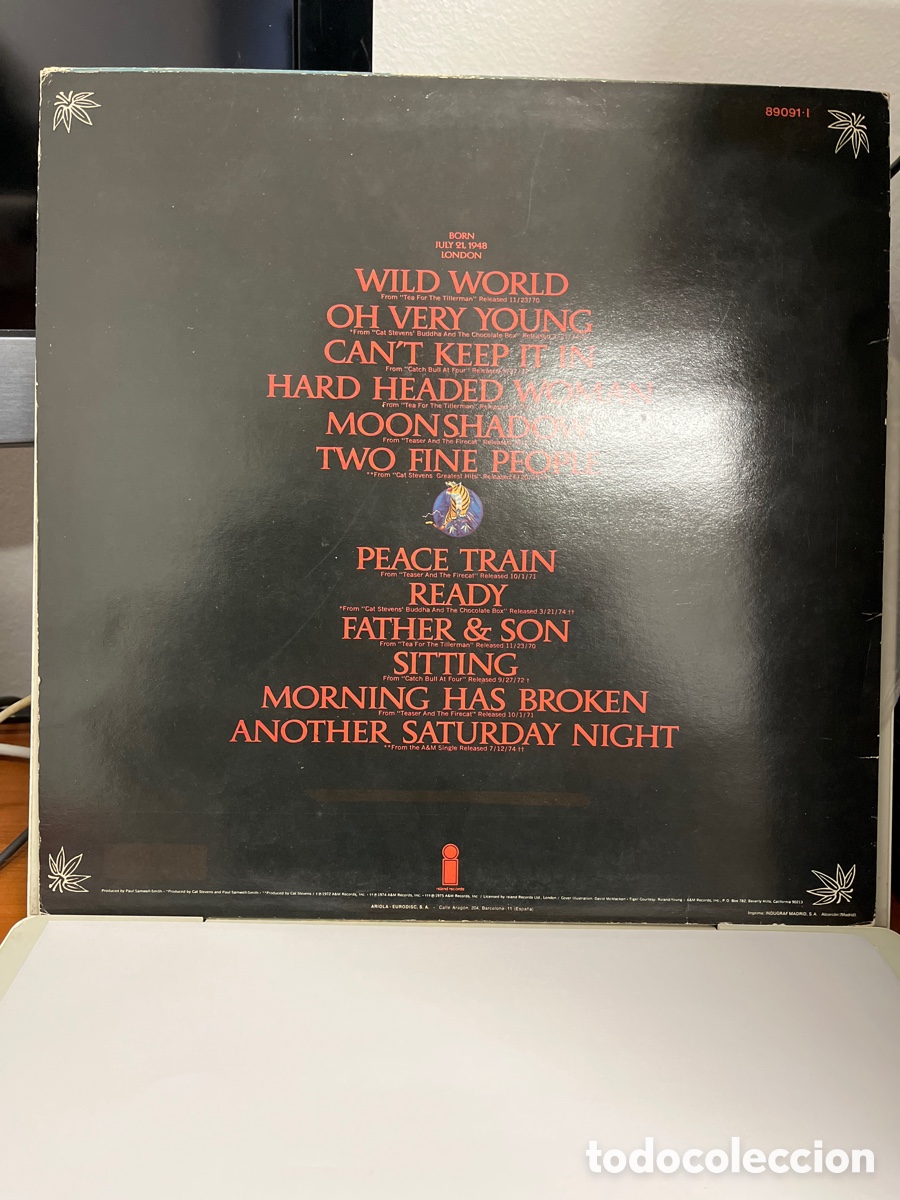 Discos de vinilo: CAT STEVENS : GREATEST HITS - Foto 2
