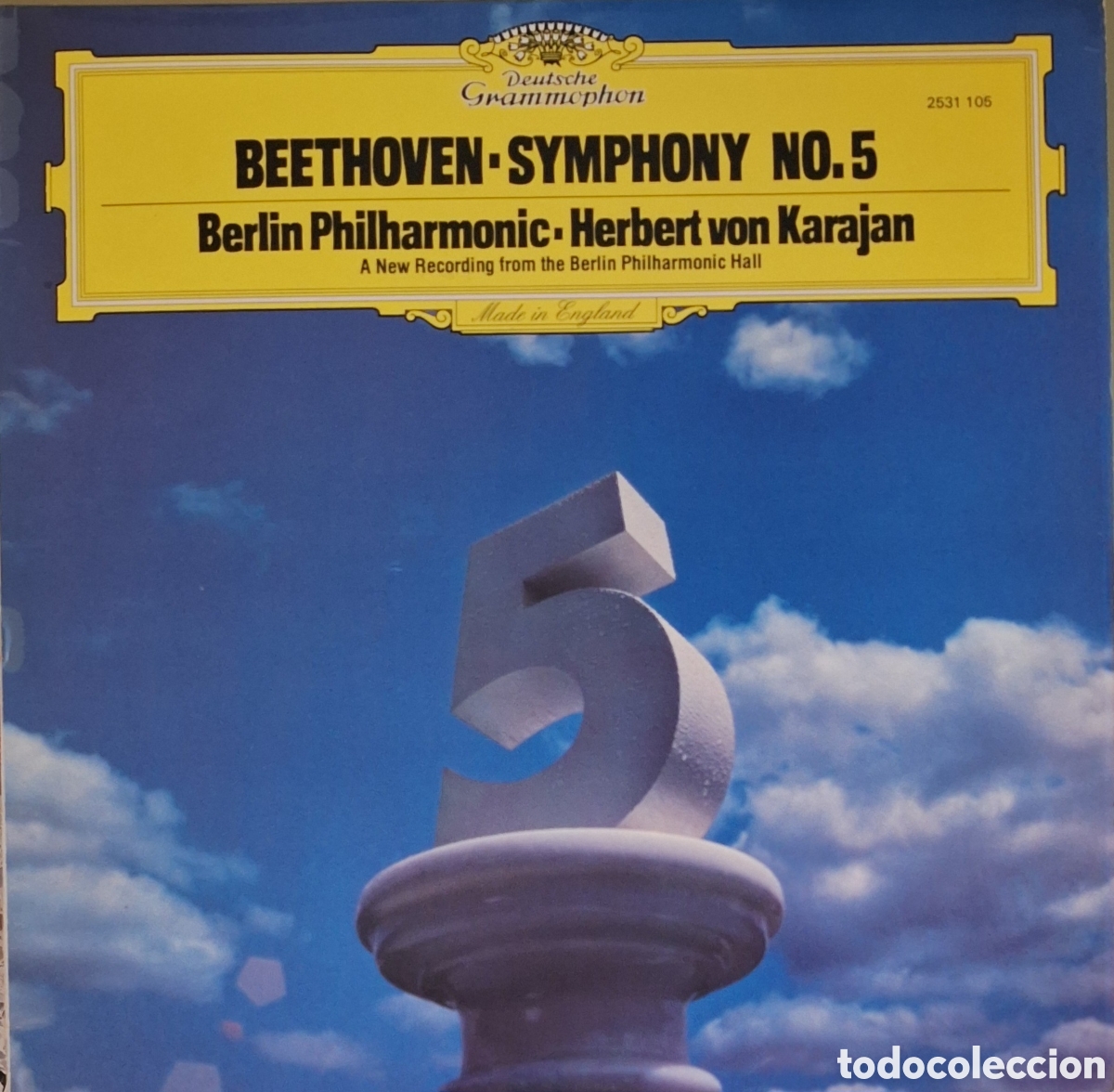 Discos de vinilo: Symphony No. 5. Beethoven. Dtor: Herbert von Karajan - Foto 1