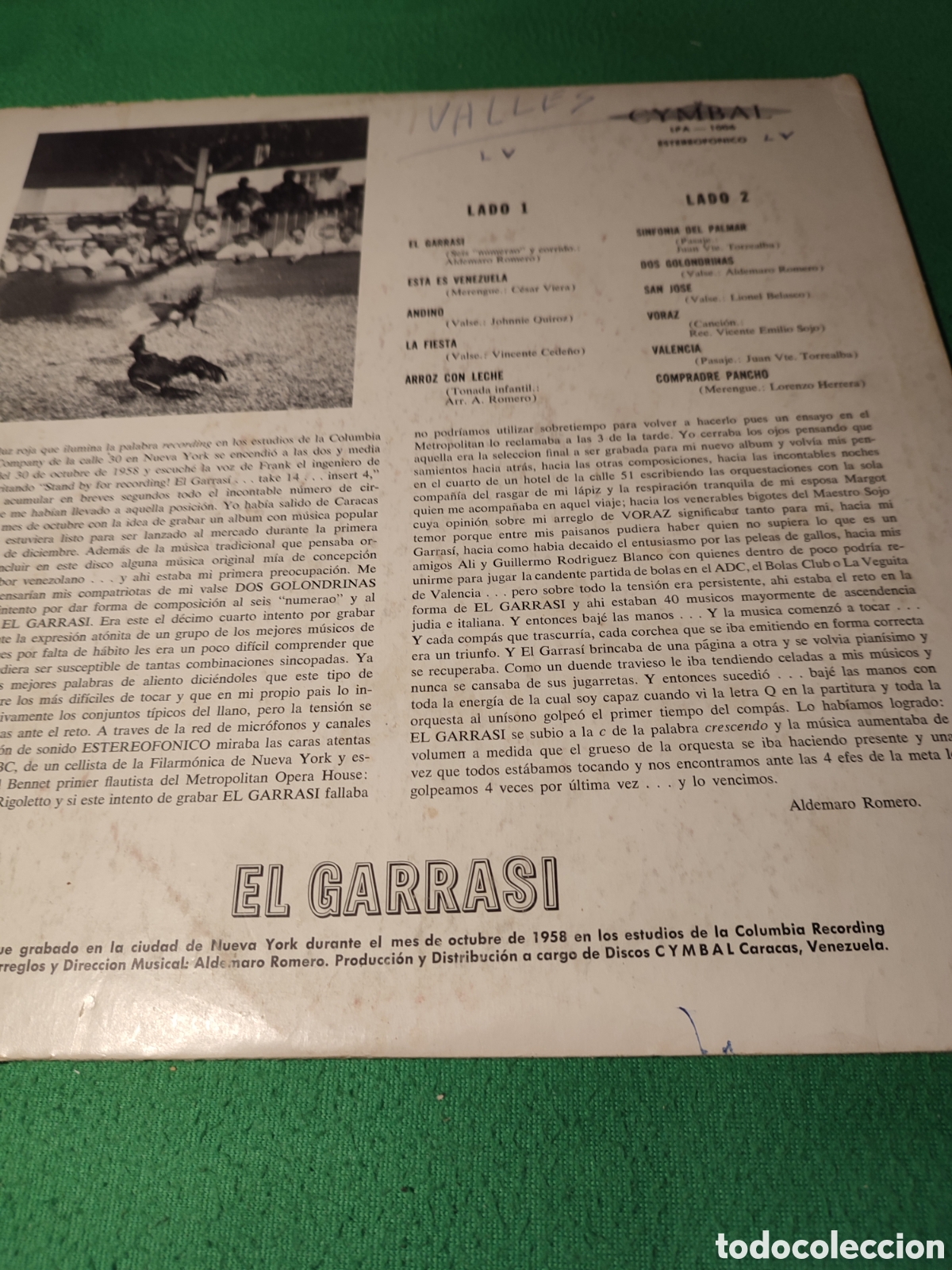 Discos de vinilo: Aldemaro Romero - El Garrasi - Foto 2