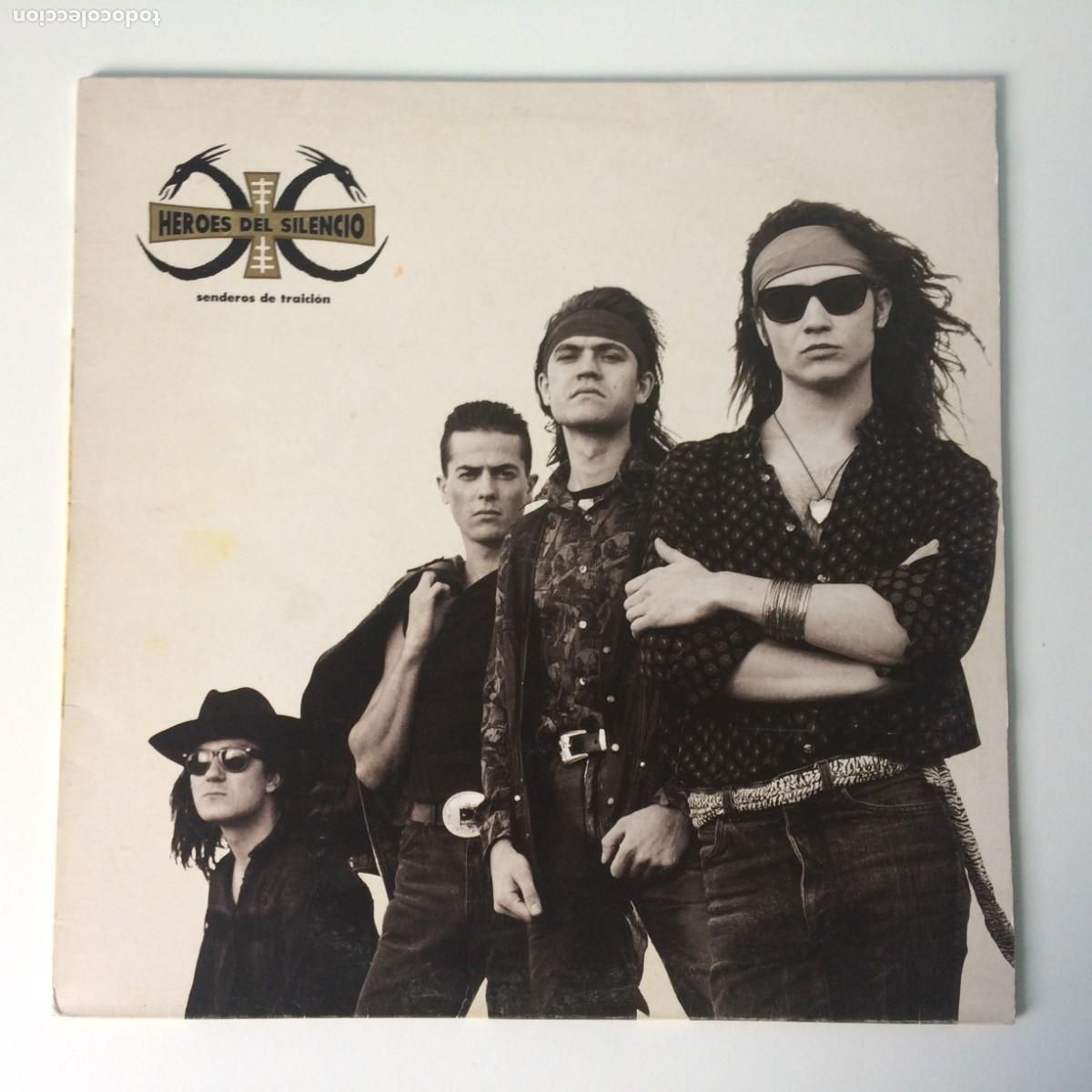 Discos de vinilo: H&eacute;roes Del Silencio &lrm;&ndash; Senderos De Traici&oacute;n , Spain 1990 EMI* - Foto 1