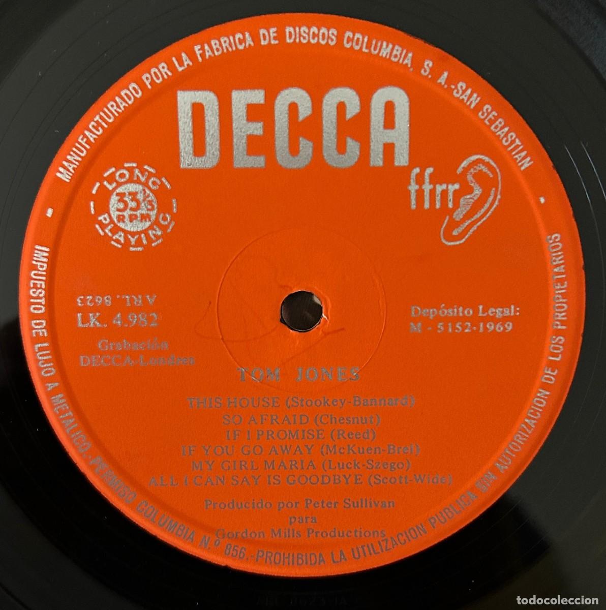 Discos de vinilo: Tom Jones. Help Yourself. VG/Vg.1969.Spain - Foto 2