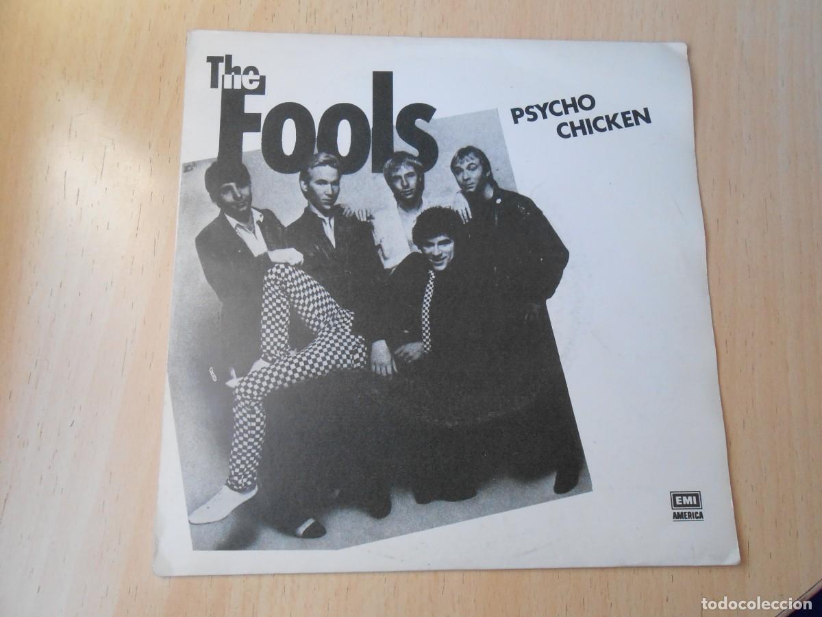 Vinyl records: FOOLS, THE, SG, PSYCHO CHICKEN (CLUCKED) + 1, A&Ntilde;O 1980, EMI AMERICA C 006-086.141