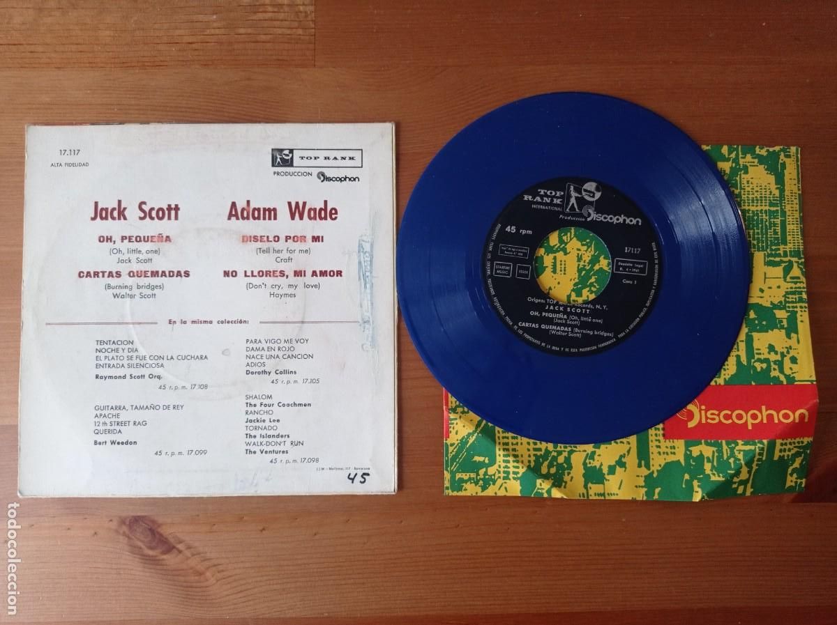 Discos de vinilo: Jack Scott Adam Wade - Foto 2