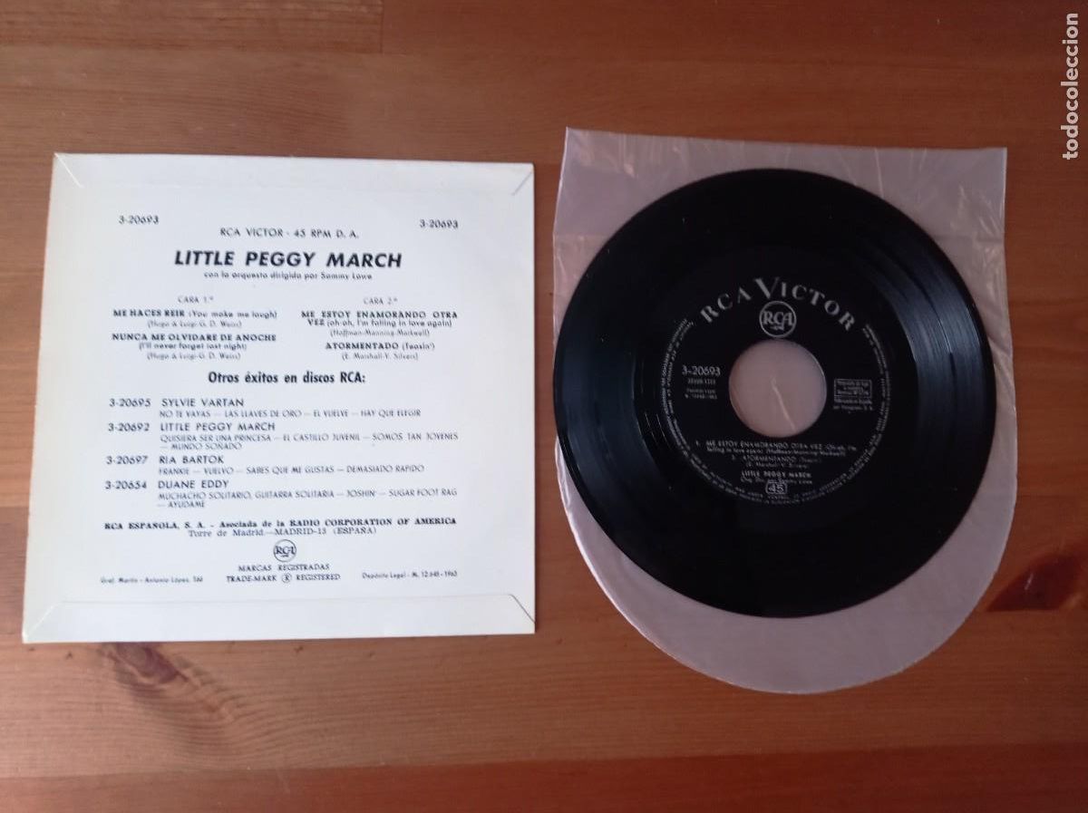 Discos de vinilo: Little Peggy March - Foto 2