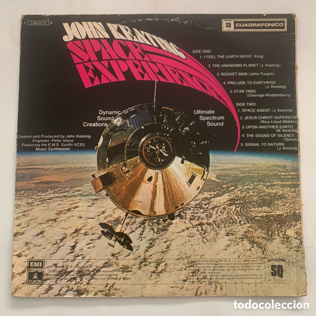 Discos de vinilo: lp John Keating &ndash; Space Experience edicion espa&ntilde;ola de 1973 - Foto 2