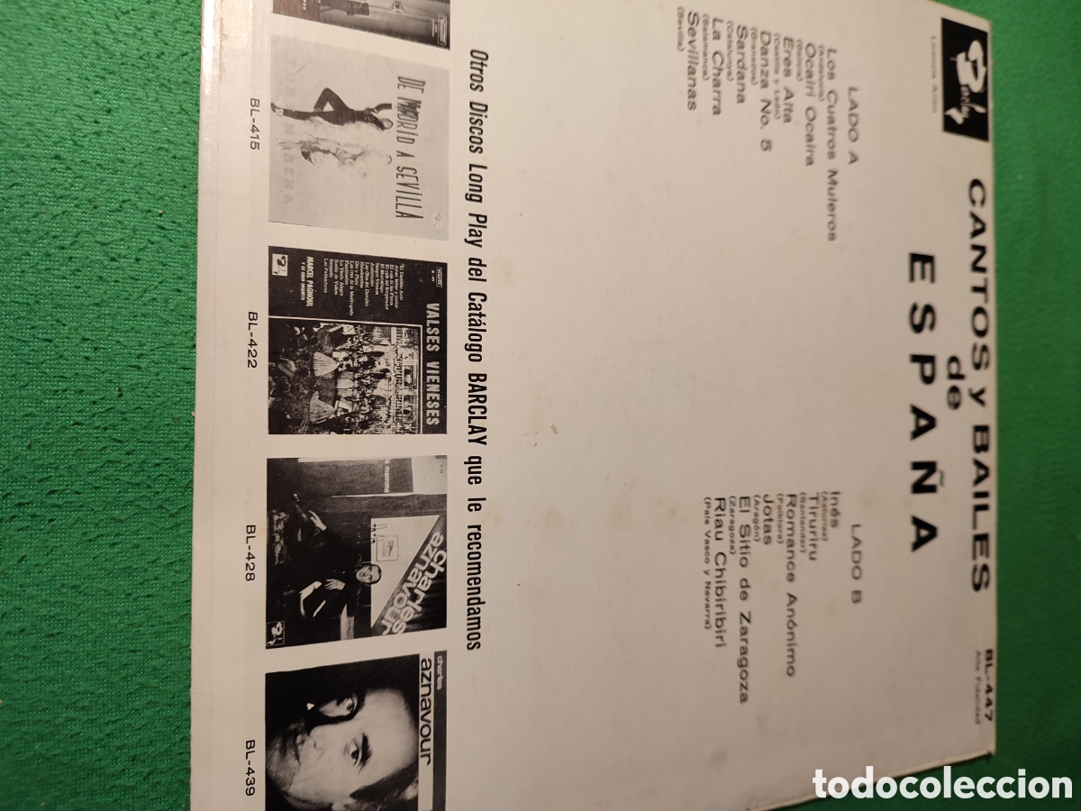 Discos de vinilo: Los Bimbos - Cantos y bailes de Espa&ntilde;a - Foto 2