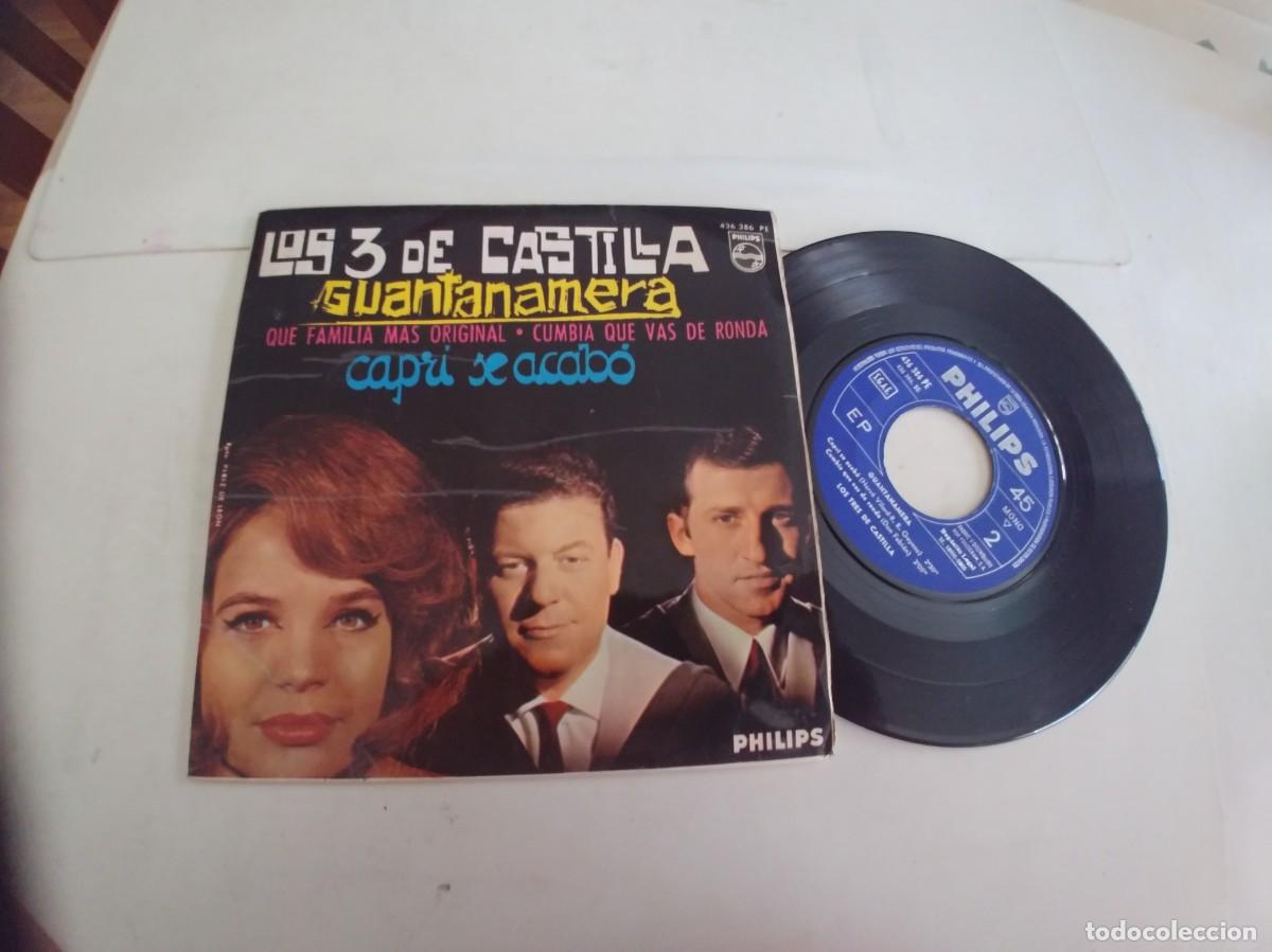 Discos de vinilo: LOS 3 DE CASTILLA-EP GUANTANAMERA +3 - Foto 1