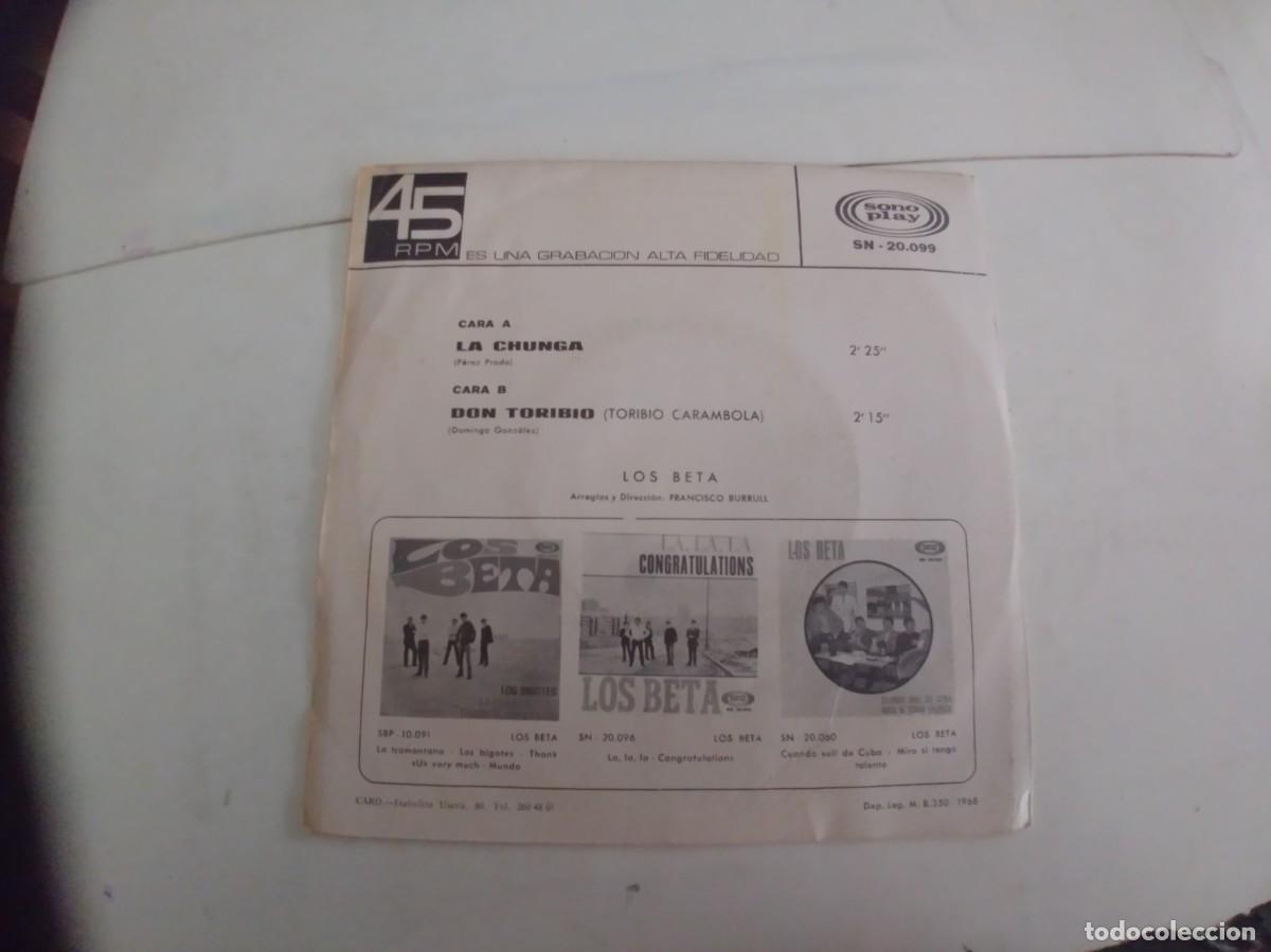 Discos de vinilo: LOS BETA-SINGLE LA CHUNGA - Foto 2