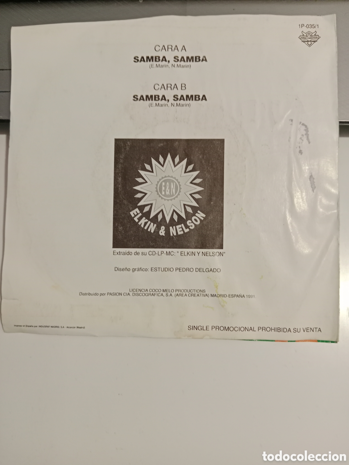 Discos de vinilo: Elkin & Nelson - Samba - Foto 2