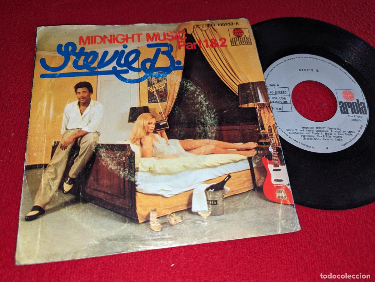 Vinyl-Schallplatten: STEVIE B. Midnight music/Instrumental 7'' SINGLE 1979 Ariola ESPA&Ntilde;A SPAIN