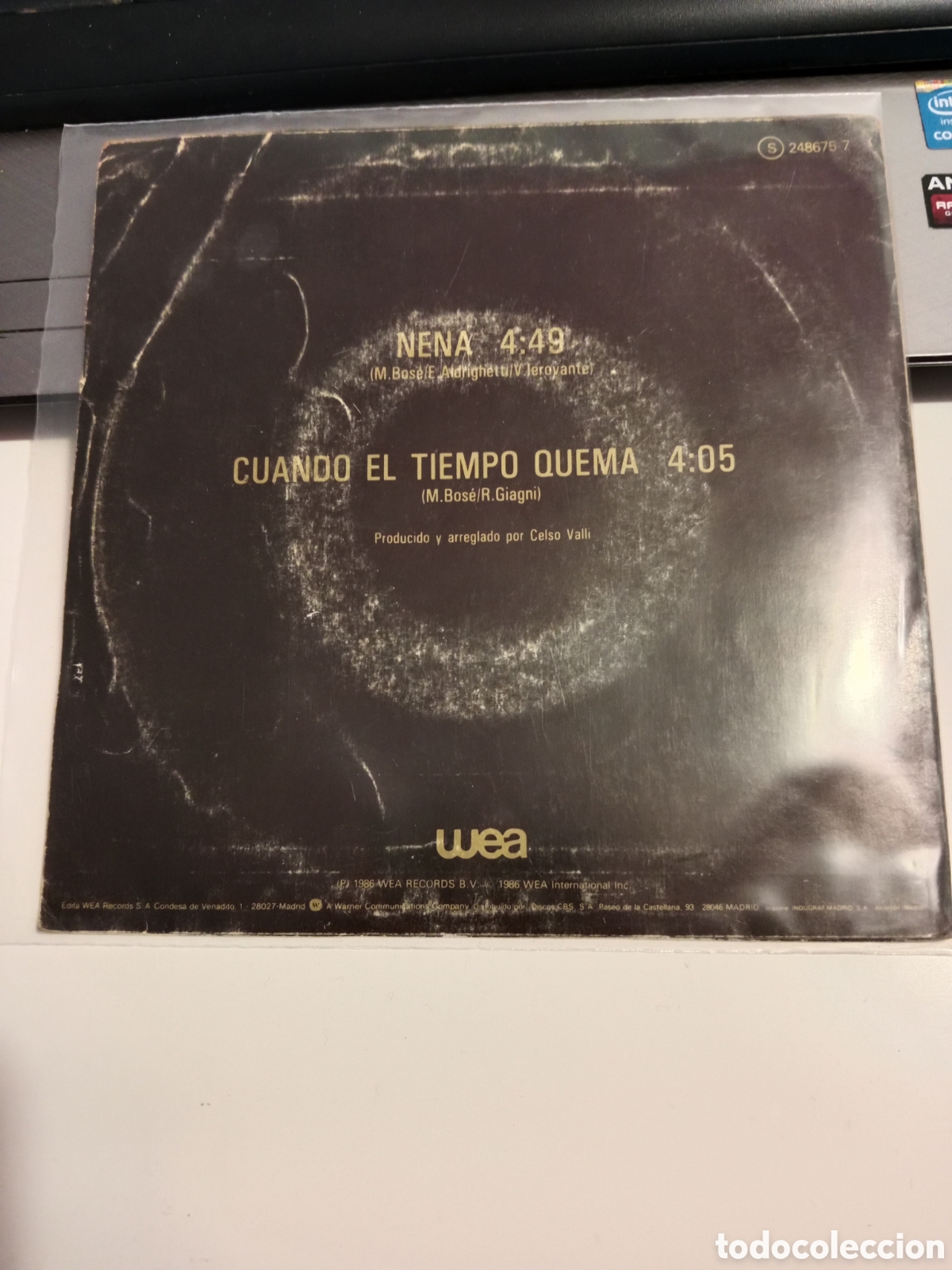 Discos de vinilo: Miguel Bos&eacute; - Nena - Foto 2