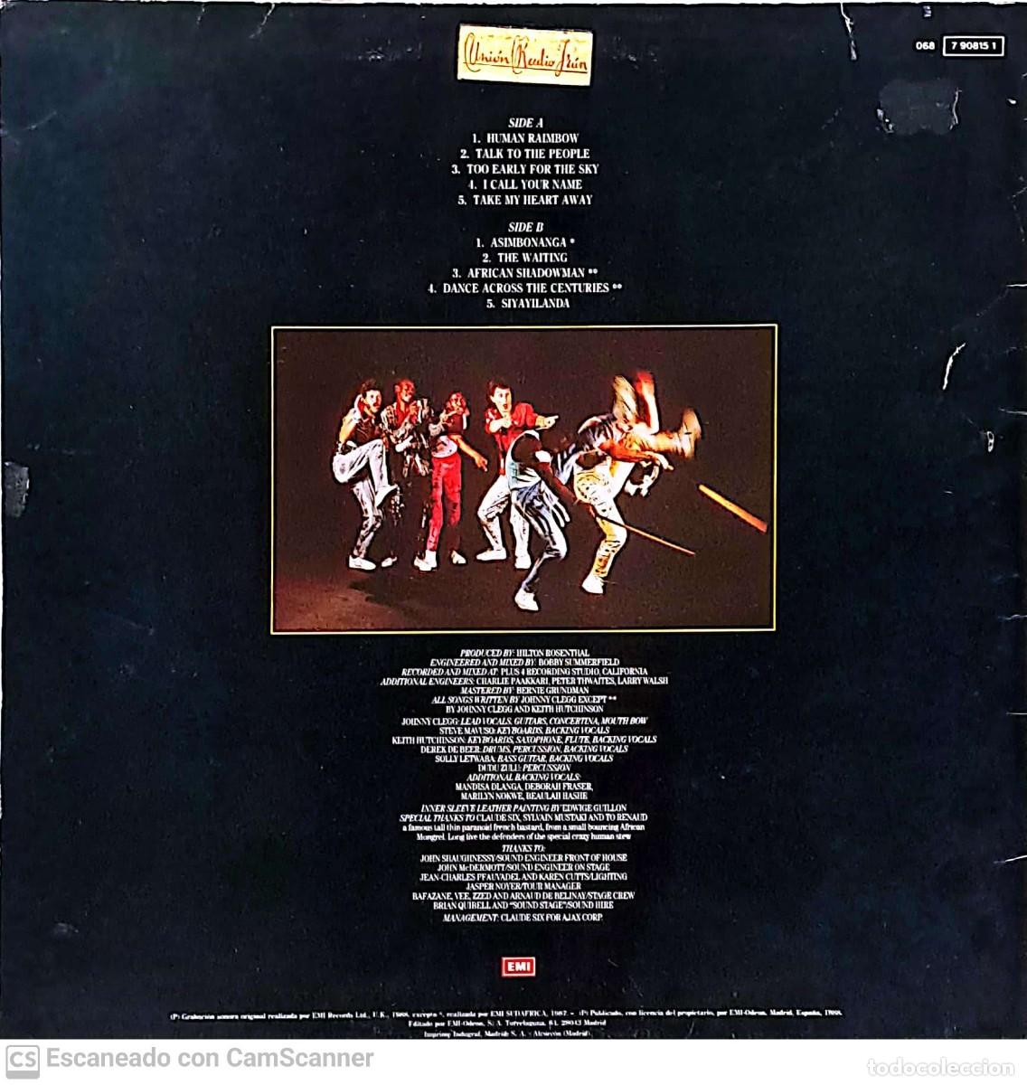 Discos de vinilo: Johnny Clegg & Savuka &lrm;&ndash; Shadow Man - Foto 2