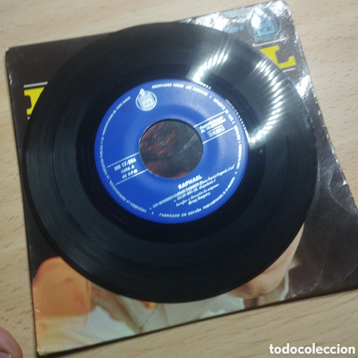 Discos de vinilo: EP 7&rdquo; Raphael 1964 Un largo camino + 3 - Foto 3