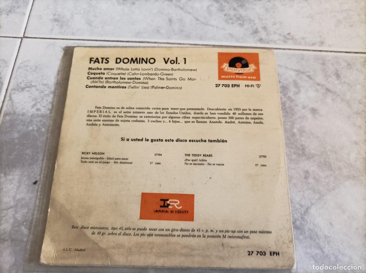 Discos de vinilo: Fats Domino ep vol 1 - Foto 2