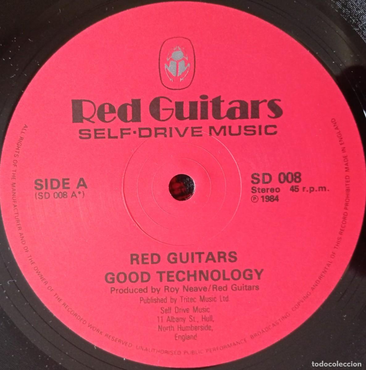 Discos de vinilo: RED GUITARS ** Good Technology ** MAXI SINGLE VINILO ORIGINAL 1984 UK - Foto 3