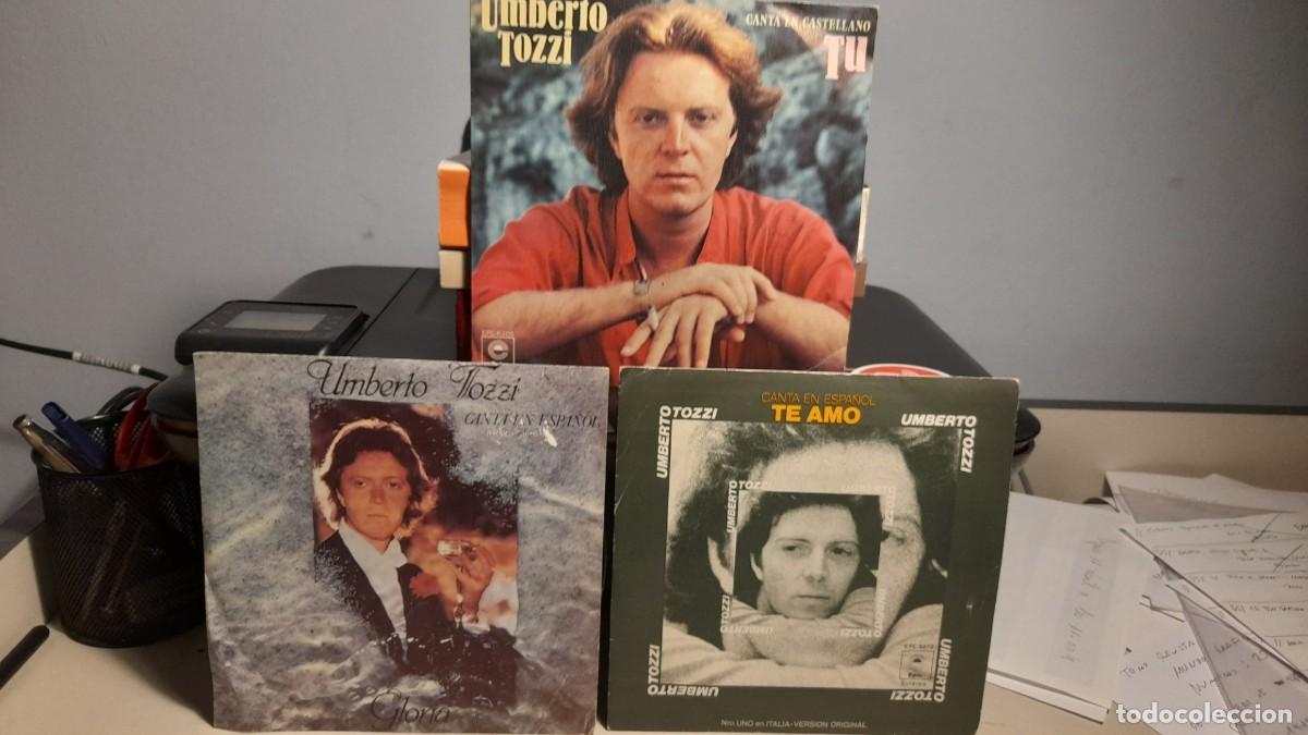 Discos de vinilo: LOTE DE 3 SINGLES DE UMBERTO TOZZI - Foto 1