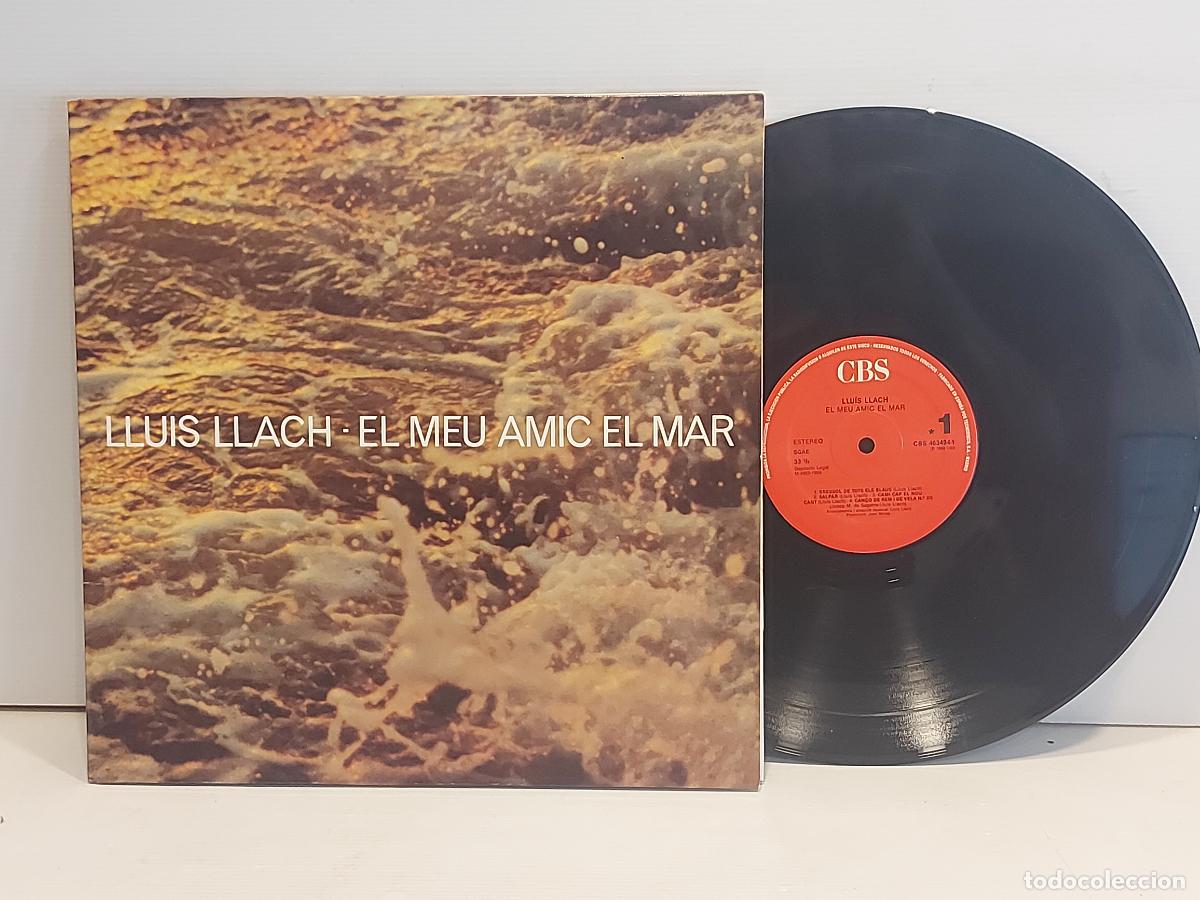 Discos de vinilo: LLU&Iacute;S LLACH / EL MEU AMIC EL MAR / LP GATEFOLD-CBS-1989 / MBC. ***/*** - Foto 1