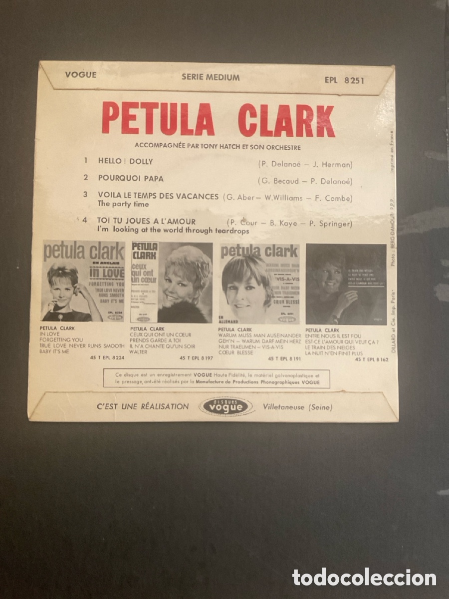 Discos de vinilo: Petula Clark-Hello Dolly EP - Foto 2