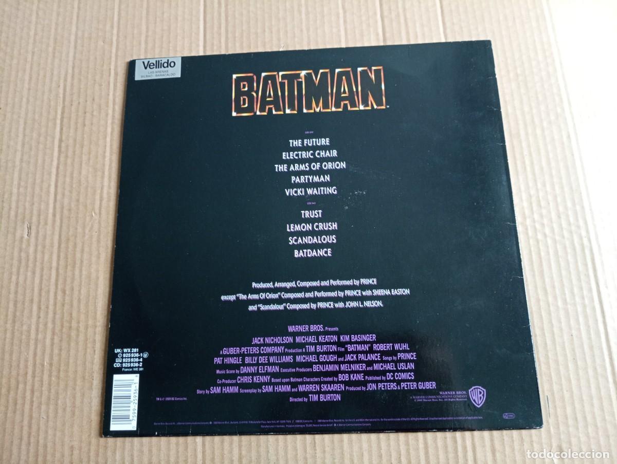 Discos de vinilo: PRINCE - BATMAN LP 1989 EDICION EUROPEA - Foto 4