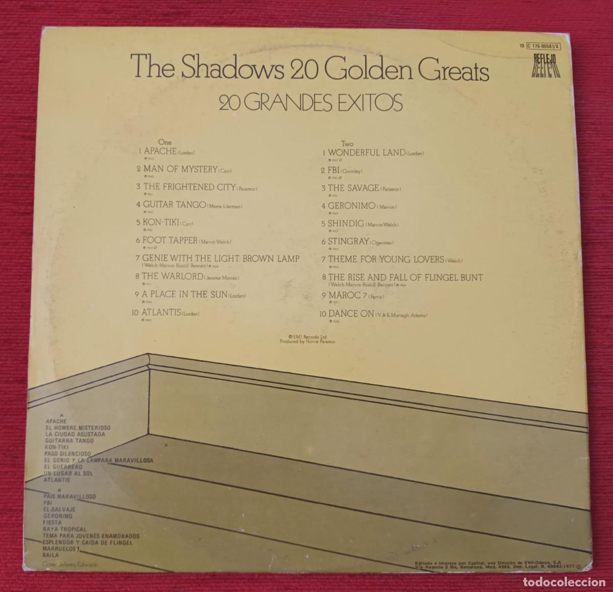 Discos de vinilo: THE SHADOWS - 20 GOLDEN GREATS - 2 LPS - Foto 2