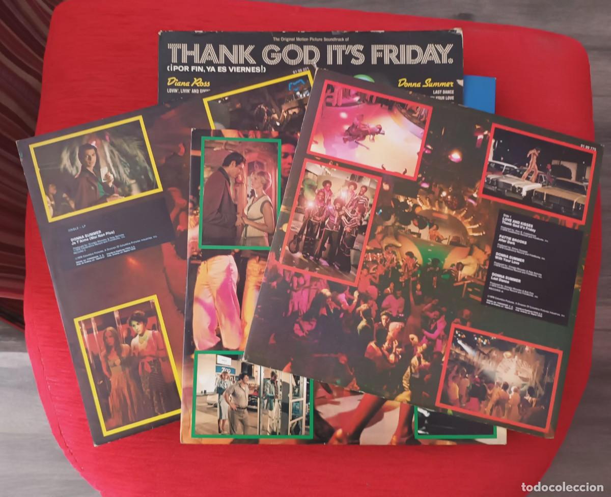 Discos de vinilo: THANK GOD IT&acute;S FRIDAY - 3 LPS - Foto 3
