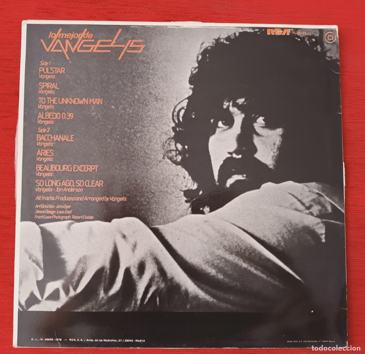 Discos de vinilo: VANGELIS - LO MEJOR DE - LP - Foto 2