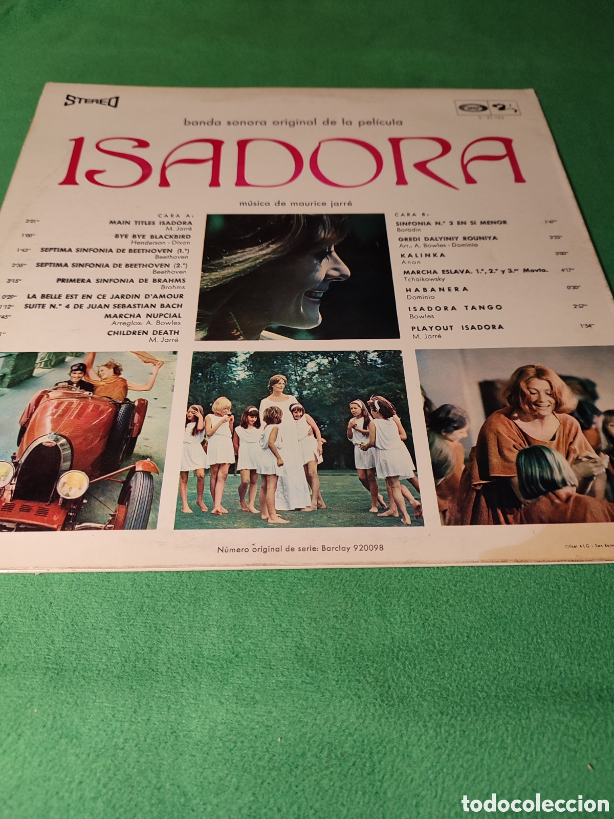 Discos de vinilo: Maurice Jarre - BSO Isadora - Foto 2