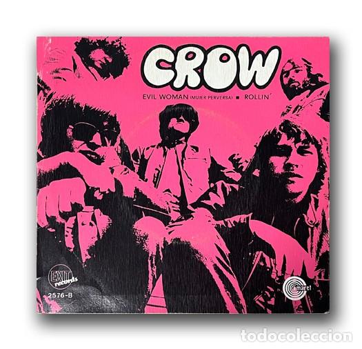 Discos de vinilo: Crow &ndash; Evil Woman (Mujer Perversa) / Rollin Single 7&rdquo; - Foto 1
